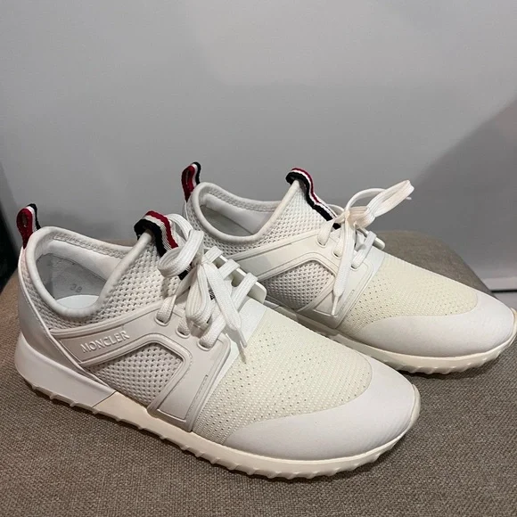 スニーカー Moncler Ecru Sneakers With Contrasting Branded Heel Moncler | Shoes | Moncler Sneakers | Poshmark